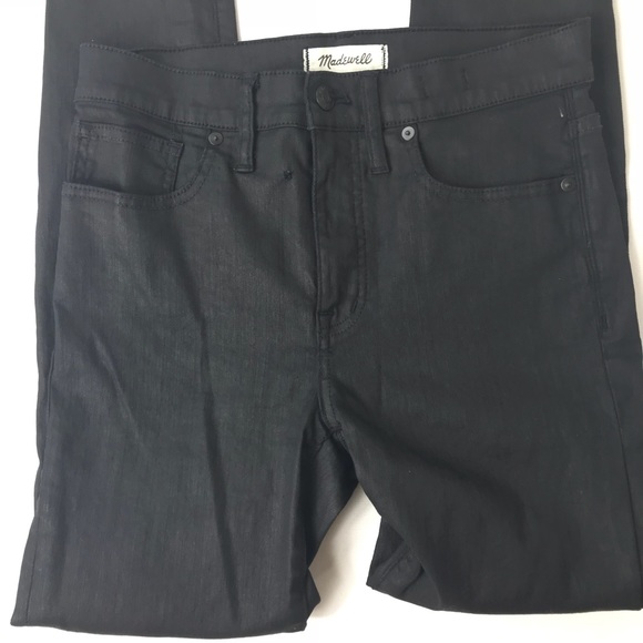 Madewell 9” High Rise Coated Skinny Jeans - Picture 3 of 7